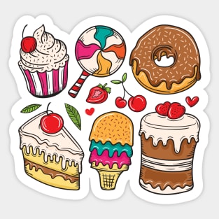 Sweets Dessert Collection Sticker